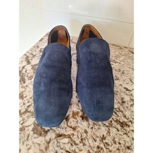 Aquatalia Revy suede flats‎ navy blue size 8